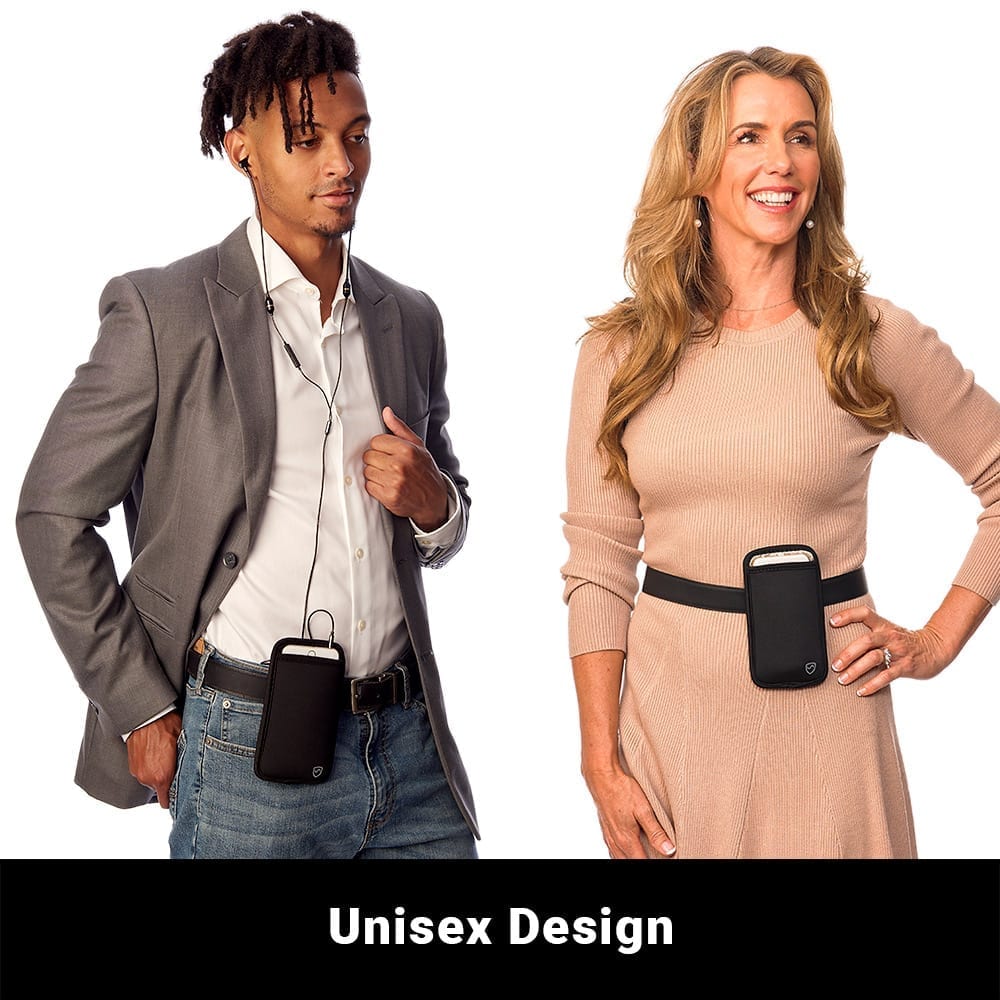 Blue phone pouch