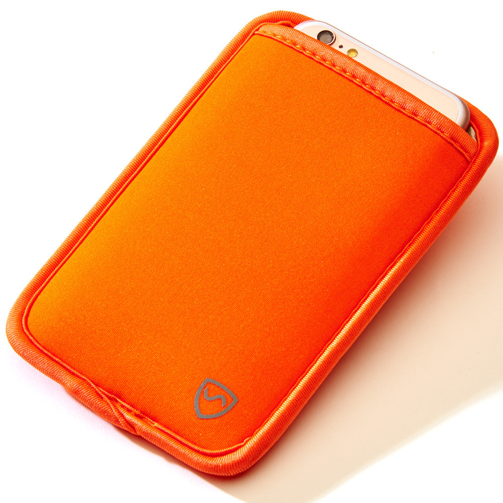 Orange phone pouch