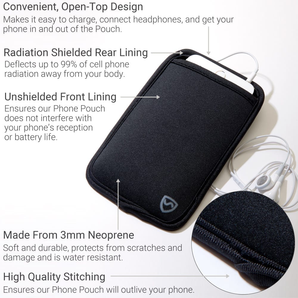 Blue phone pouch